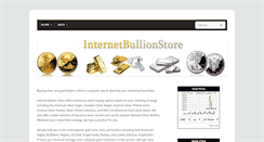 Desktop Screenshot of internetbullionstore.com