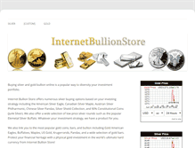 Tablet Screenshot of internetbullionstore.com